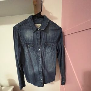 Denim button up shirt